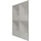 Ekena Millwork 11 7/8in. W x 11 7/8in. H Swindon EnduraWall Decorative 3D Wall Panel Covers 0.98 Sq. Ft. WP12X12SWCAC - alternate 4